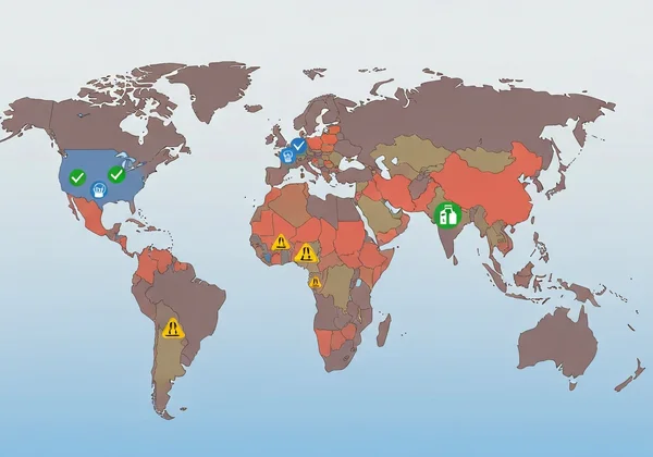 全球化妆品法规地图