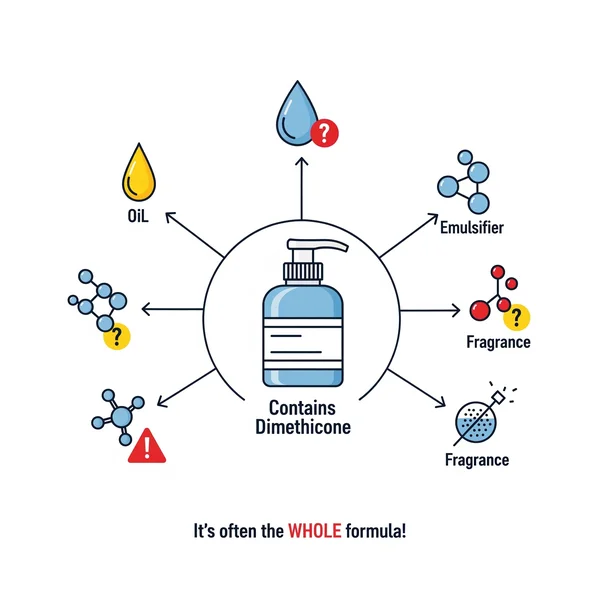 Dimethicone: product formulation is key, not just one ingredient.