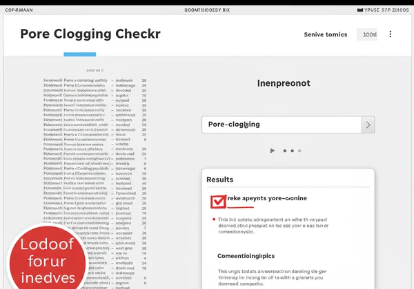 Conceptual screenshot of an ingredient checker tool in use