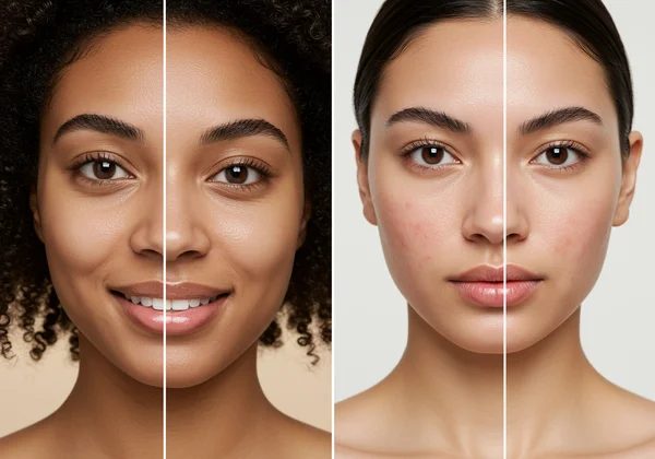 Diverse skin types react differently to a skincare product.